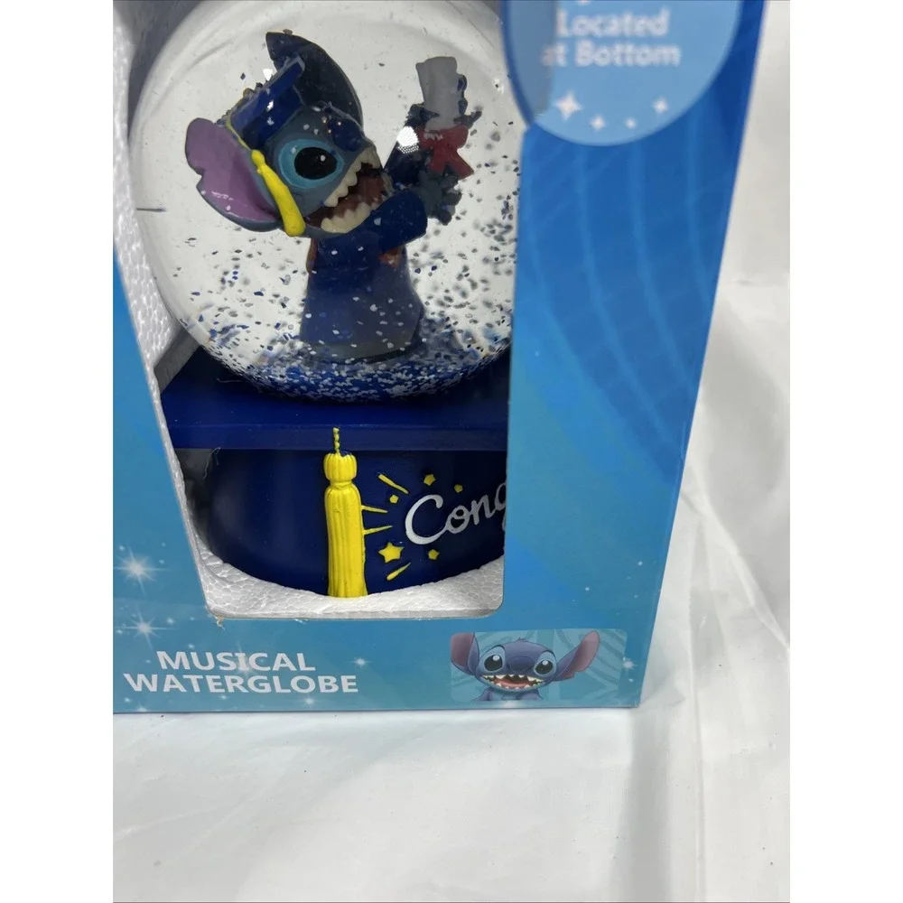 2025 DISNEY STITCH MUSICAL WATERGLOBE GRADUATION 